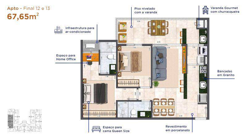 Apartamento, 2 quartos, 40 m² - Foto 8