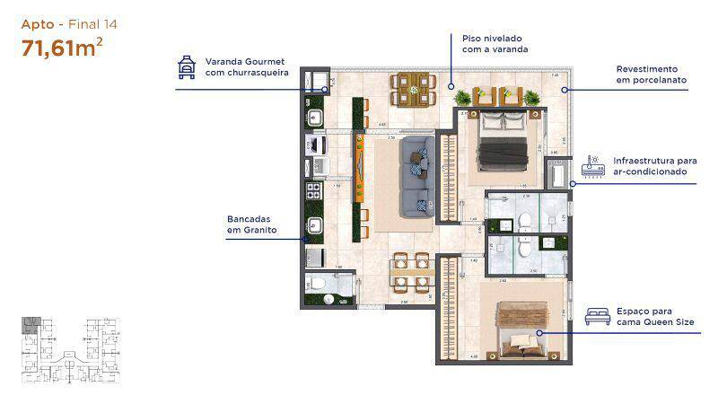 Apartamento, 2 quartos, 40 m² - Foto 9