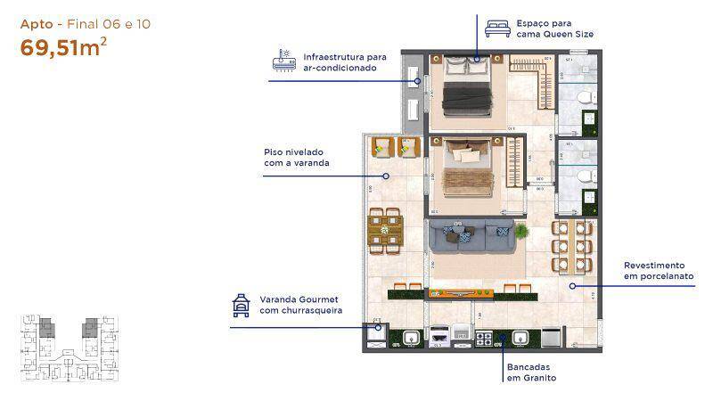 Apartamento, 2 quartos, 40 m² - Foto 11