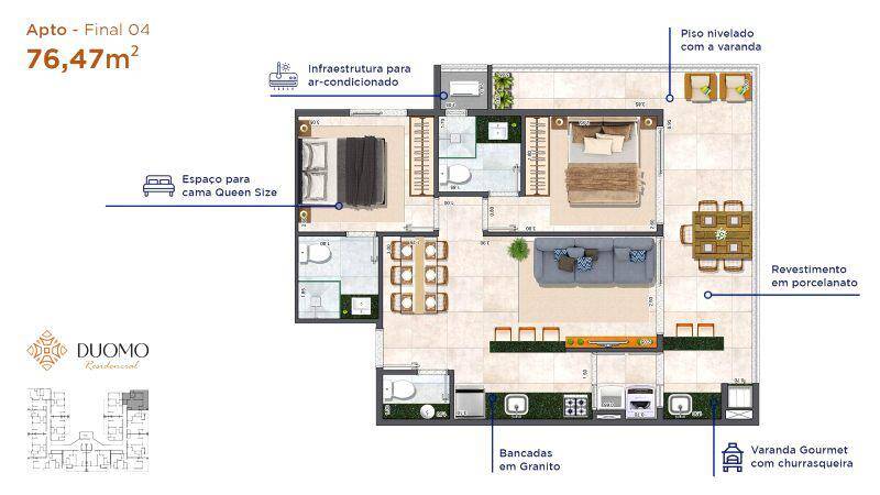 Apartamento, 2 quartos, 40 m² - Foto 15