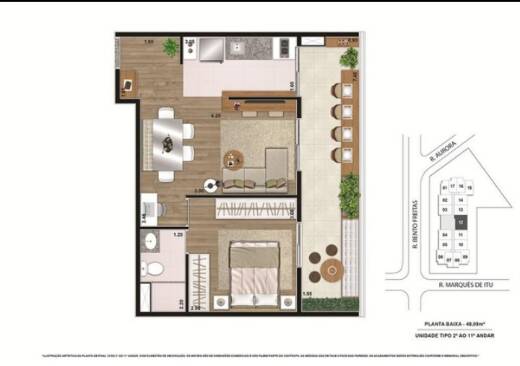 Apartamento, 1 quarto, 48 m² - Foto 14